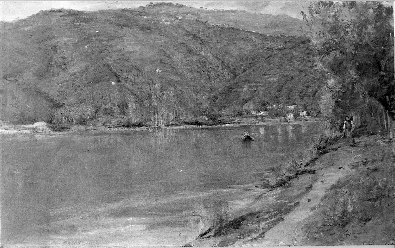 paesaggio (dipinto) di Burlamacchi Carlotta (prima metà sec. XX)