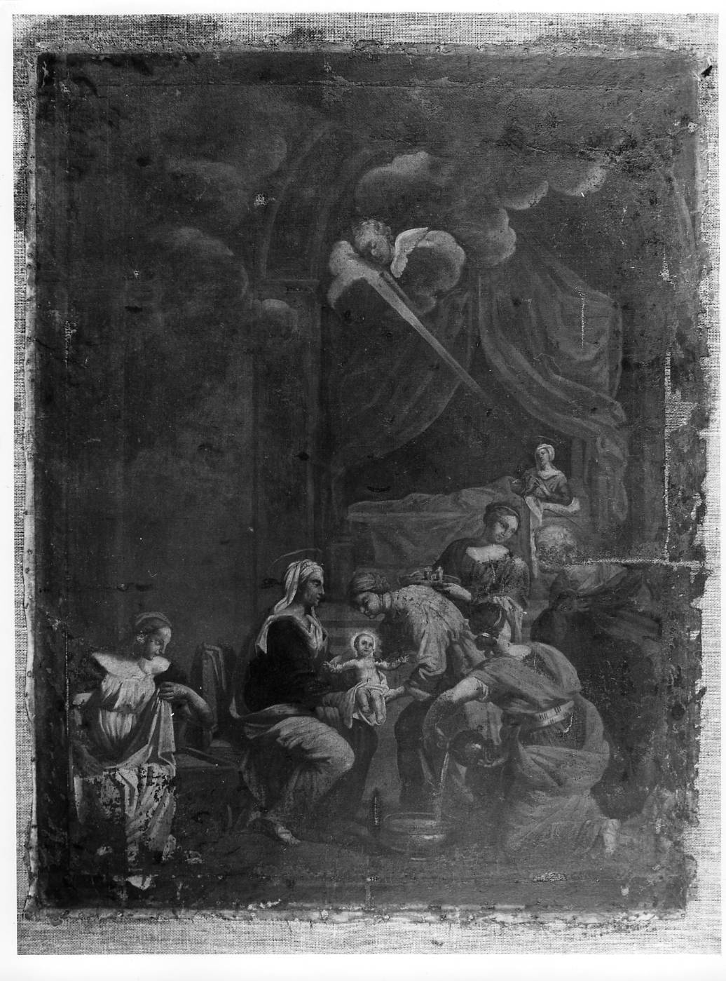 Sant'Anna con la Madonna Gesù Bambino e San Giuseppe (dipinto) - ambito lucchese (secc. XVII/ XVIII)