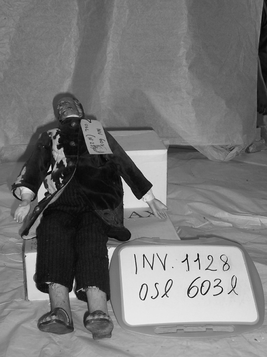 statuetta di presepio - ambito lucchese (secc. XVIII/ XIX)