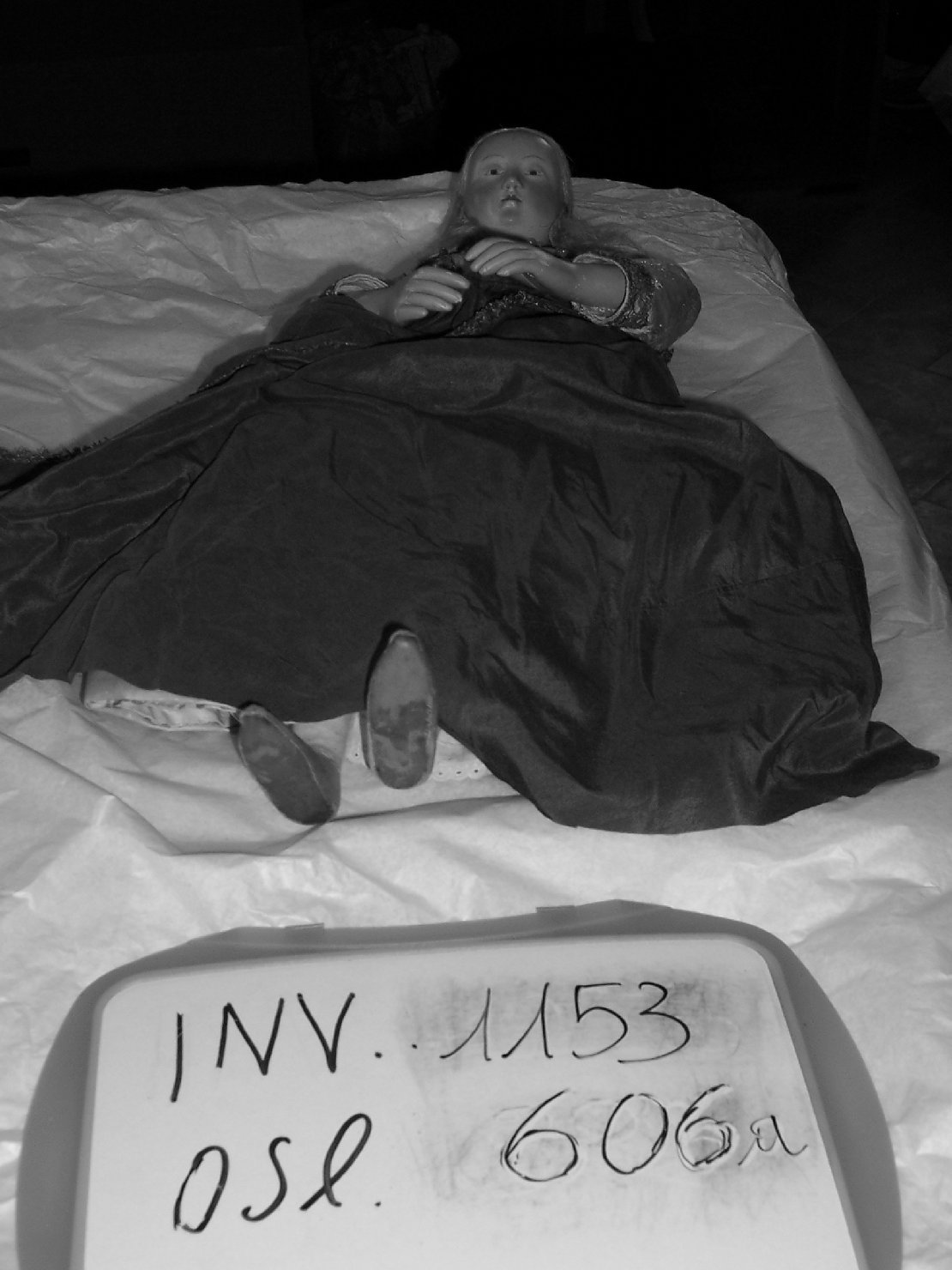 statuetta di presepio - ambito lucchese (secc. XVIII/ XIX)