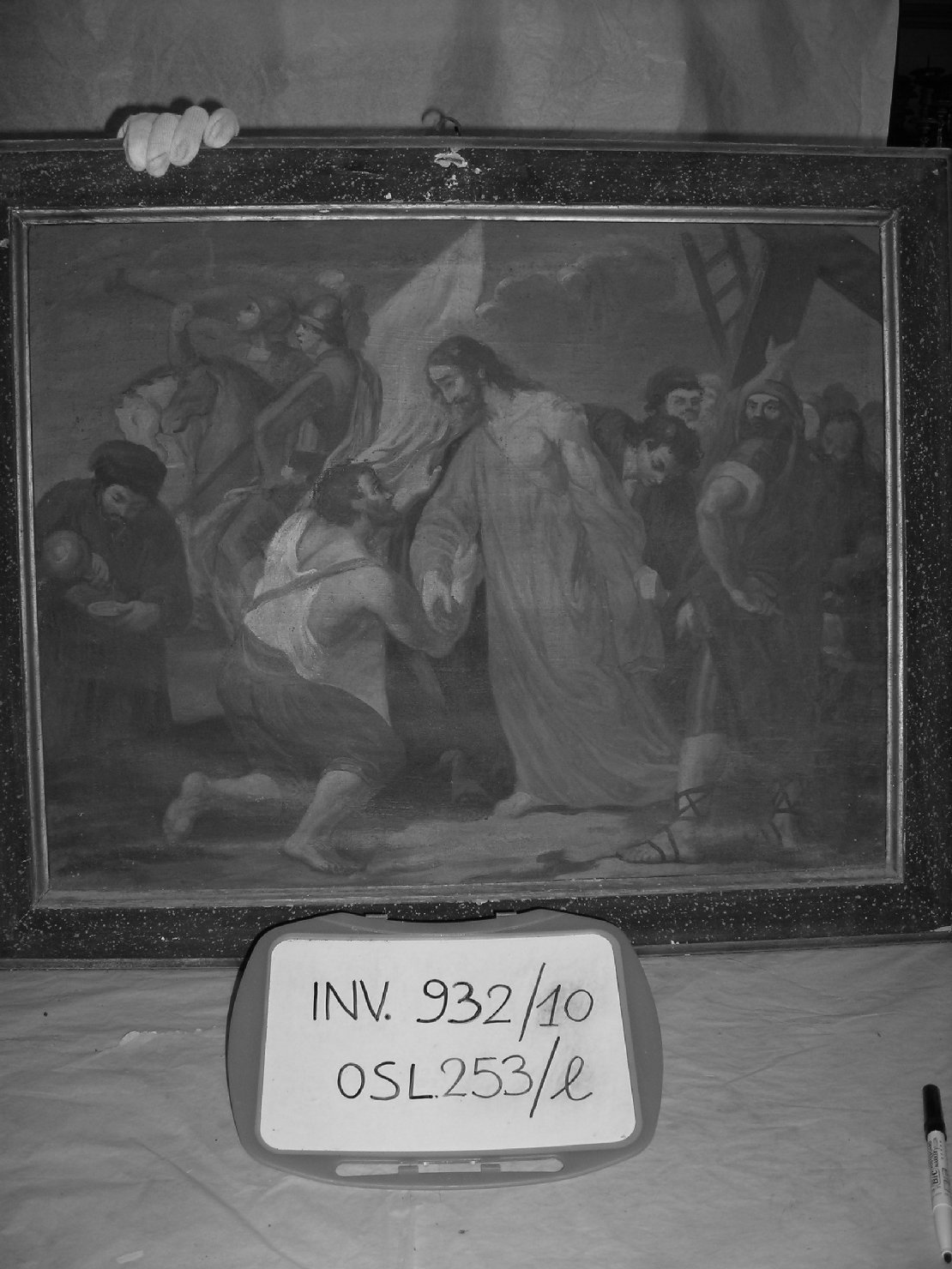 Cristo spogliato delle sue vesti (dipinto) - ambito toscano (sec. XIX)