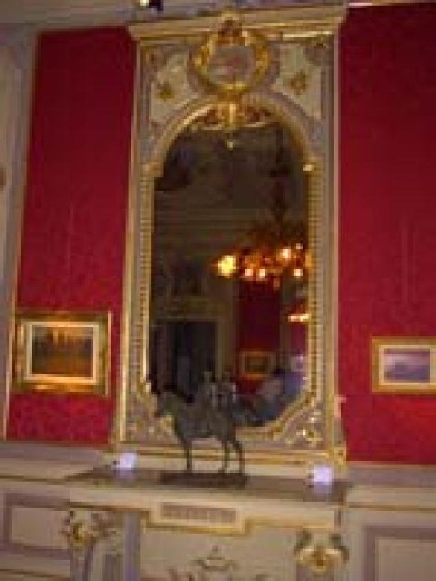 specchiera, serie - bottega livornese (sec. XIX)