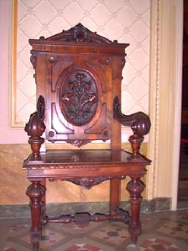 poltrona, serie - bottega livornese (ultimo quarto sec. XIX)