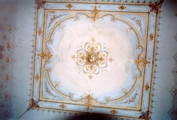 motivi decorativi vegetali (soffitto dipinto, insieme) - ambito livornese (sec. XIX)