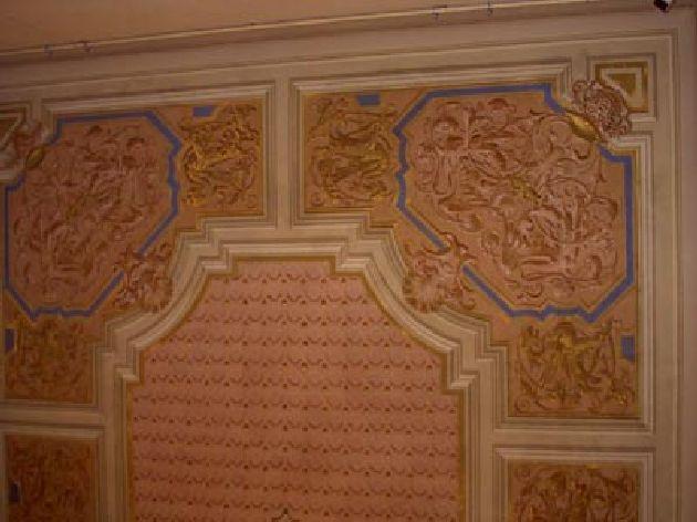 motivi decorativi geometrici e vegetali (soffitto dipinto, insieme) - ambito livornese (primo quarto sec. XX)