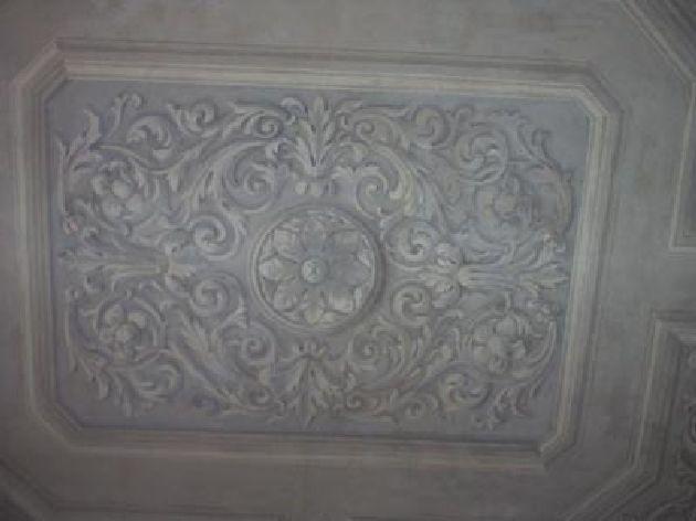 motivi decorativi vegetali (soffitto dipinto, insieme) di Della Valle Pietro (bottega), Della Valle Giuseppe (bottega) (sec. XIX)