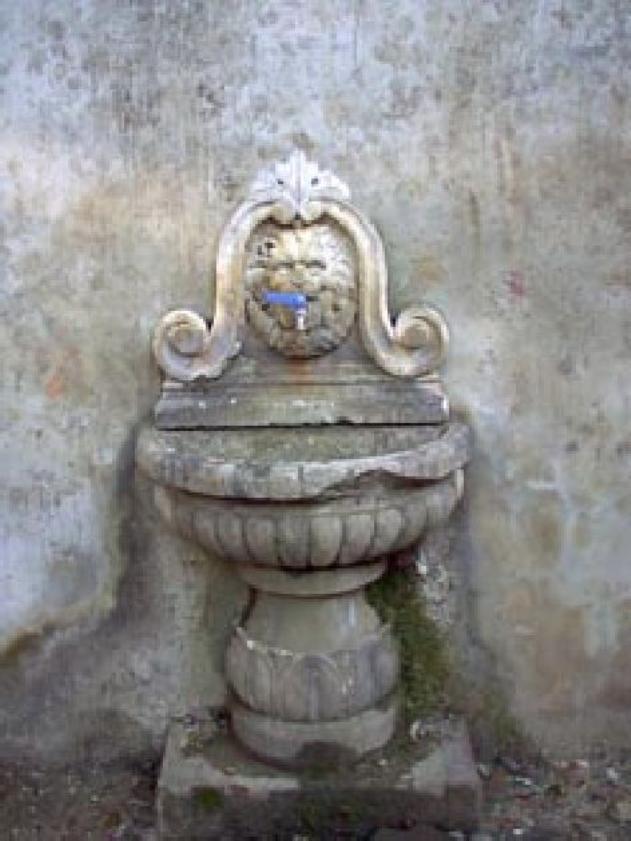 fontana - a muro - bottega livornese (sec. XIX)