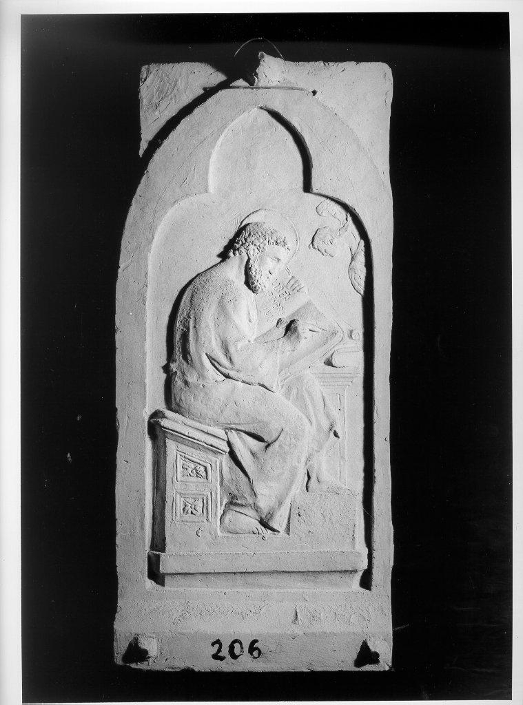 San Matteo e l'angelo (rilievo) - bottega italiana (fine/inizio secc. XIX/ XX)