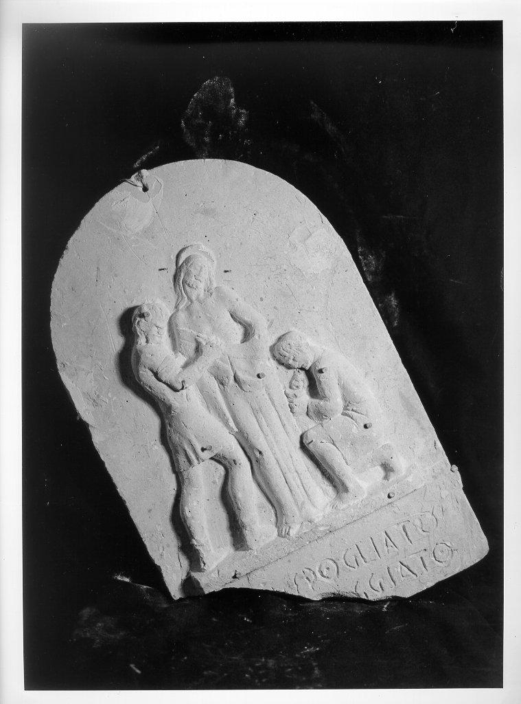 Cristo spogliato e abbeverato di fiele (formella) - bottega italiana (metà sec. XX)