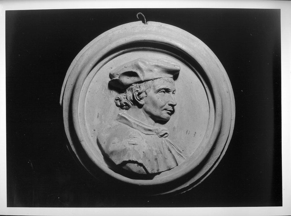 ritratto d'uomo di profilo (rilievo) - bottega italiana (inizio sec. XIX)