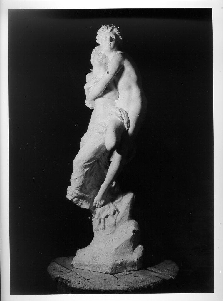 giovane con fanciulla (gruppo scultoreo, opera isolata) - ambito francese (seconda metà sec. XIX)
