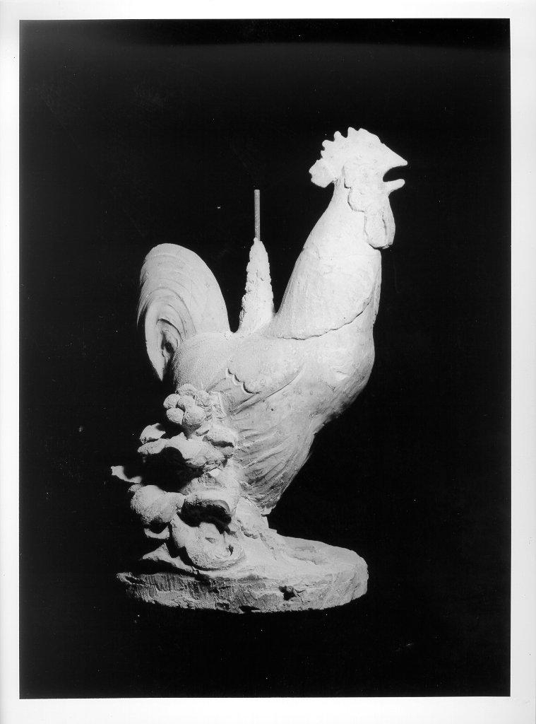 gallo (statua, opera isolata) - bottega italiana (fine/inizio secc. XIX/ XX)