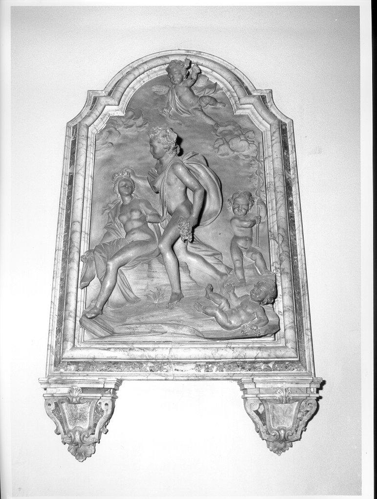 BACCO E ARIANNA (rilievo) di Cybei Giovanni Antonio (sec. XVIII)