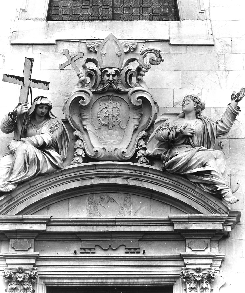 La Fede, la Speranza, Sigillo della Certosa (scultura) di Iorio Diego, Franchi Pompeo (sec. XVIII)