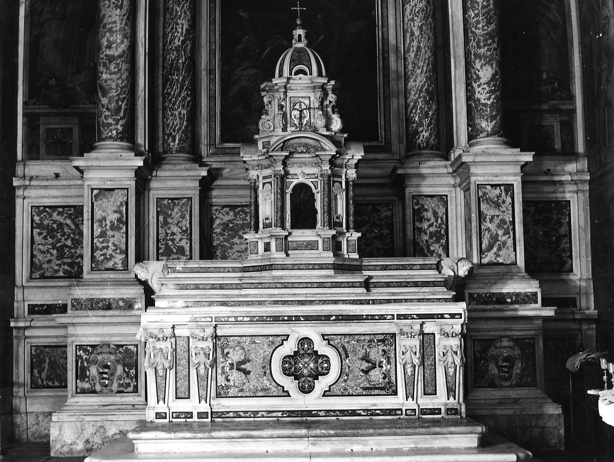altare maggiore di Bergamini Giovanni Francesco (sec. XVII)