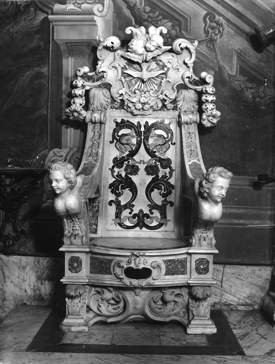 cattedra - bottega carrarese (sec. XVII)