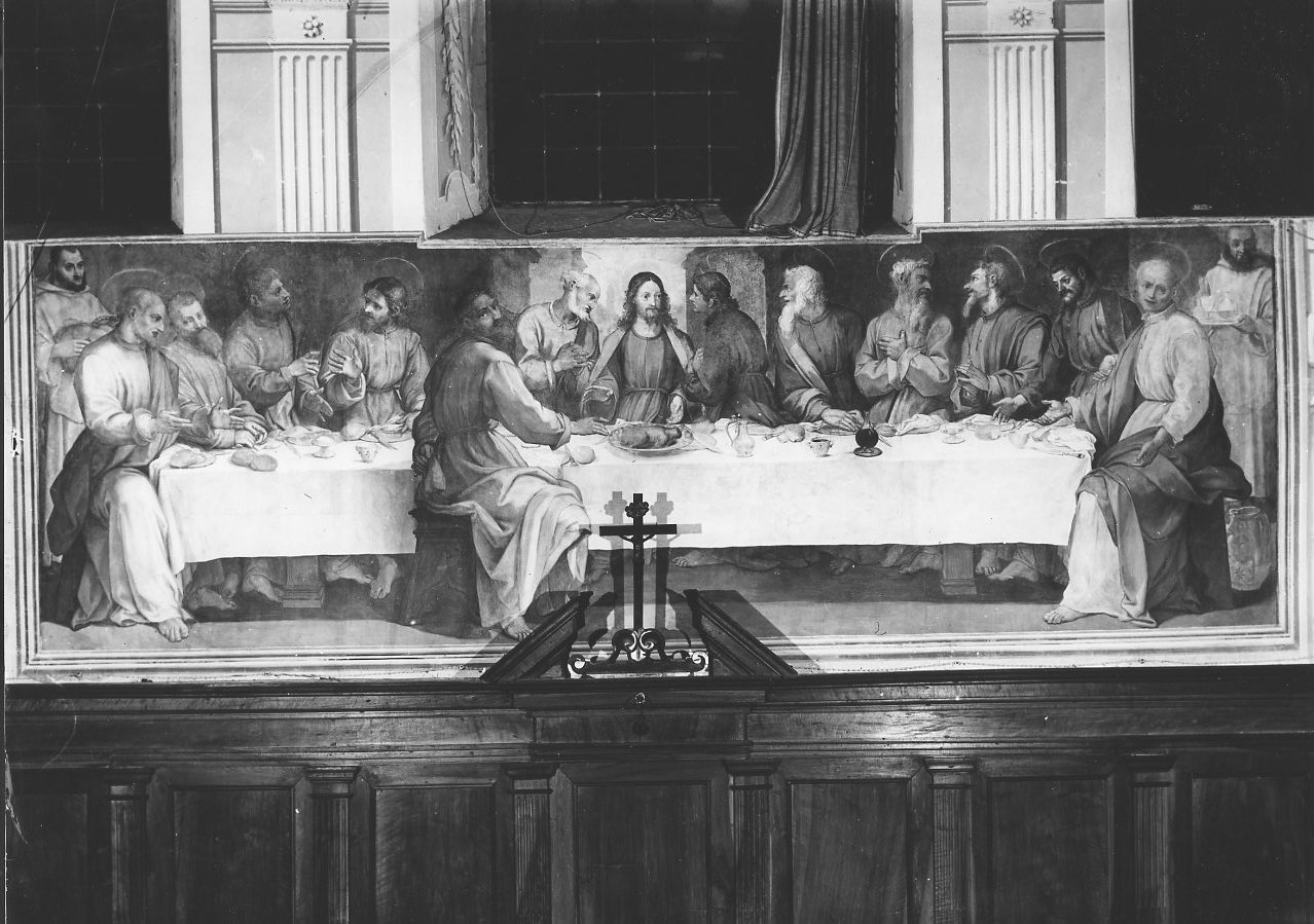 ultima cena (dipinto) di Barbatelli Bernardino detto Bernardino Poccetti (secc. XVI/ XVII)