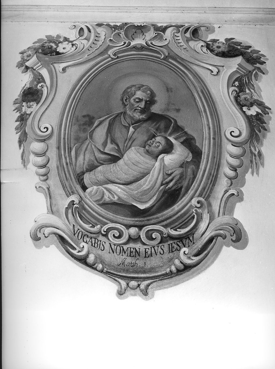 San Giuseppe e Gesù Bambino (dipinto) di Giarrè Pietro (sec. XVIII)