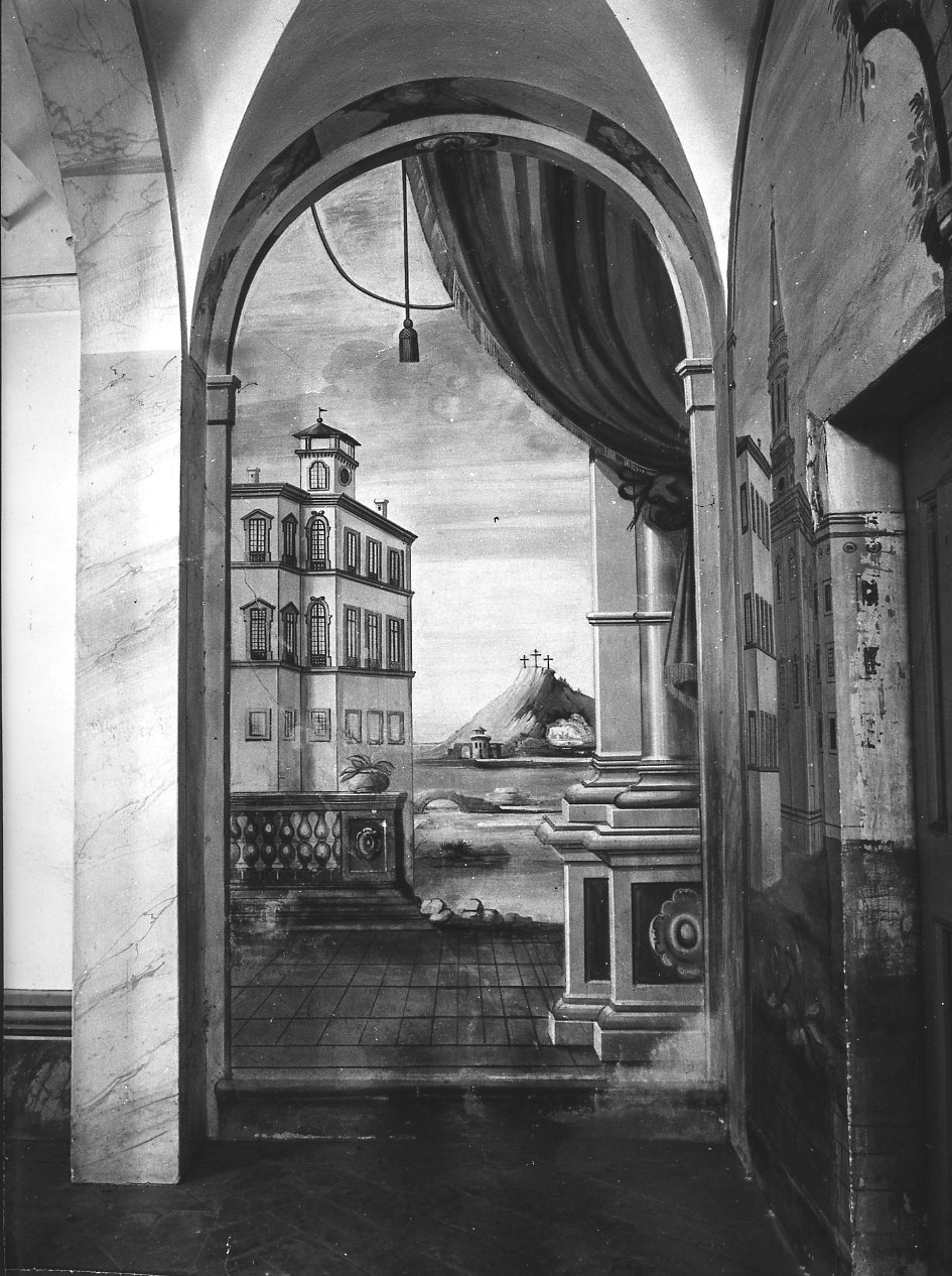 veduta prospettica (dipinto, serie) di Pochini Luigi, Giarrè Pietro (sec. XVIII)