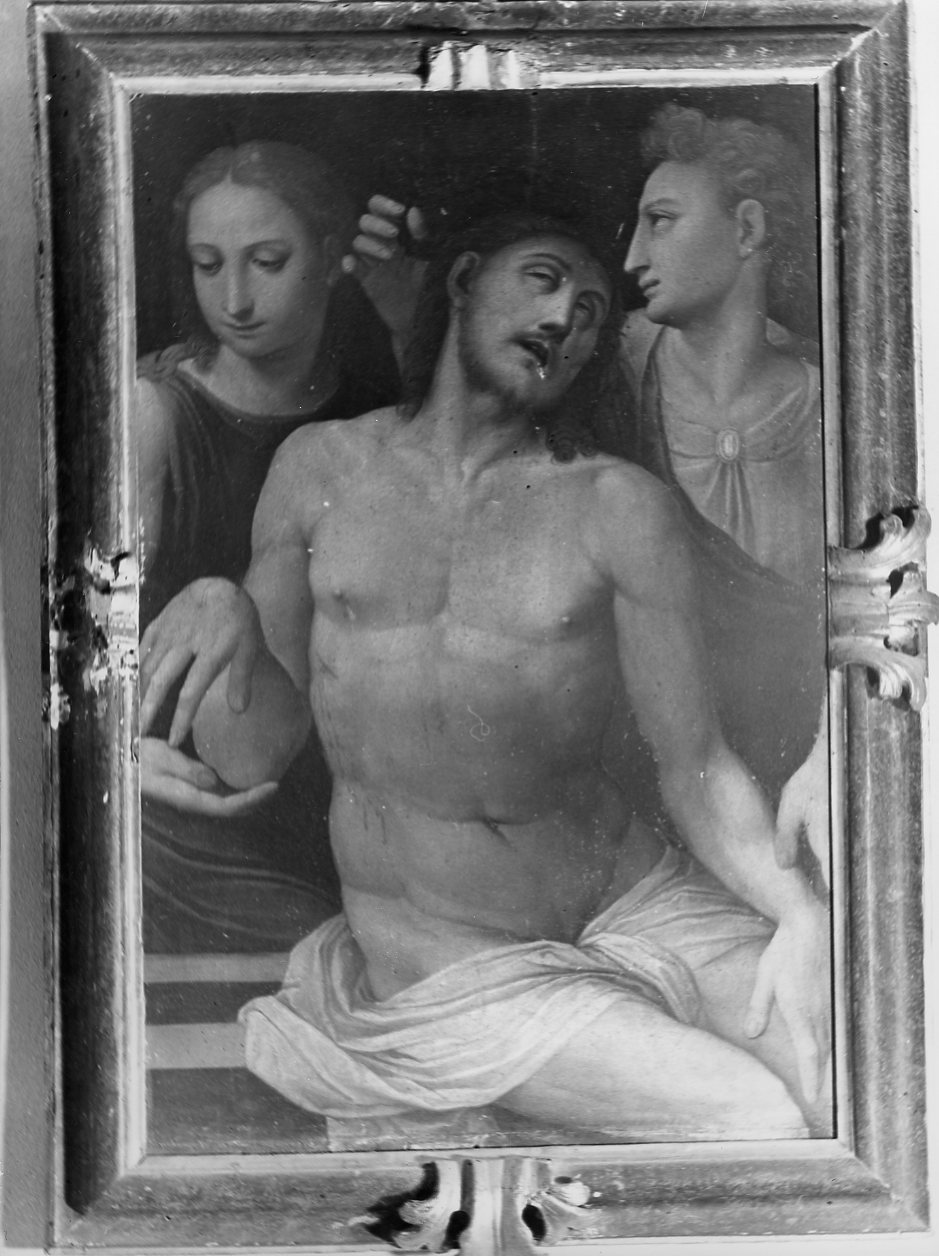 compianto sul Cristo morto (dipinto) di Vasari Giorgio (scuola) (sec. XVI)