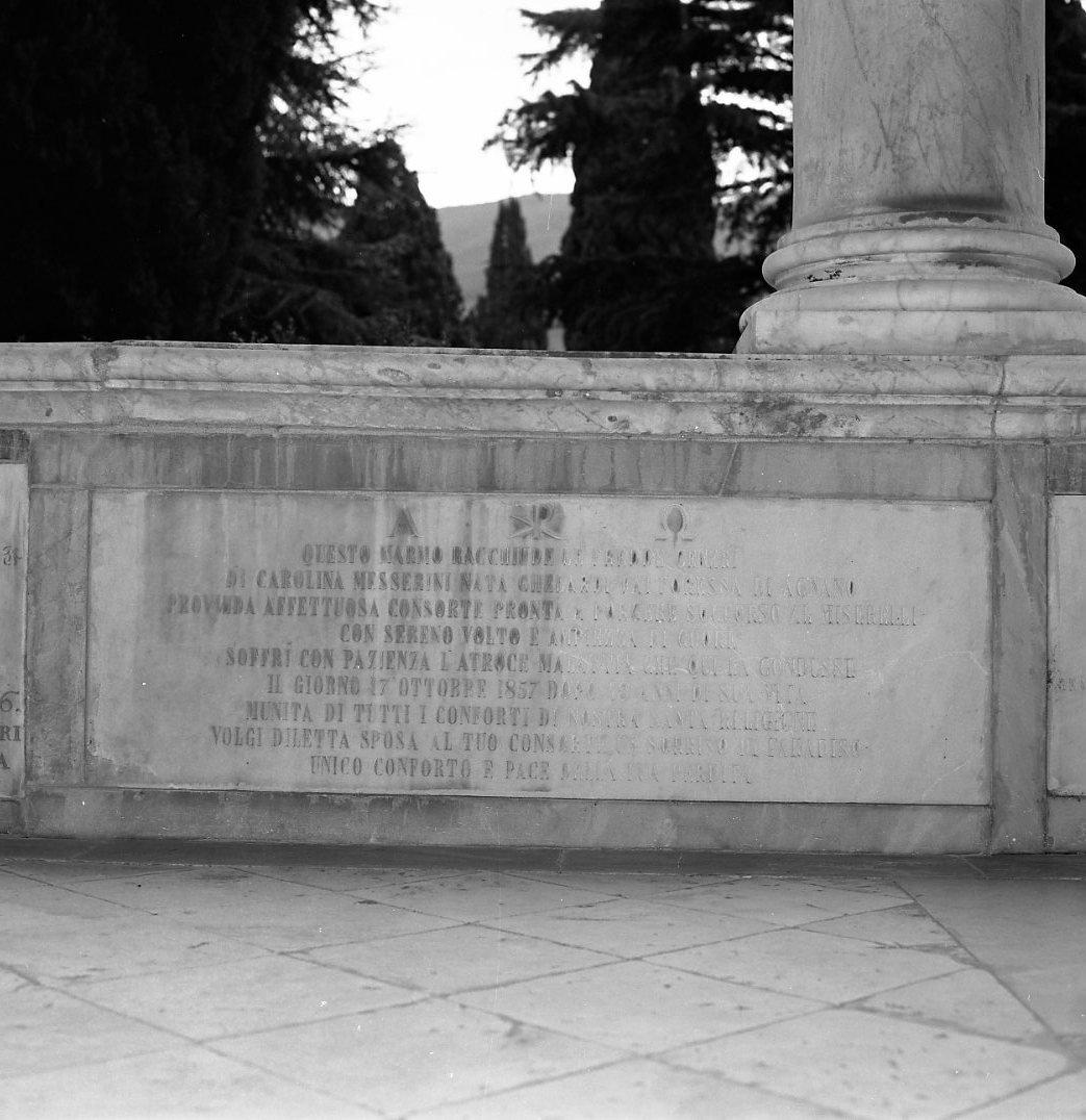 lapide tombale - bottega pisana (sec. XIX)