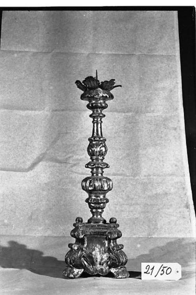 candeliere, serie - bottega pisana (seconda metà sec. XVIII)