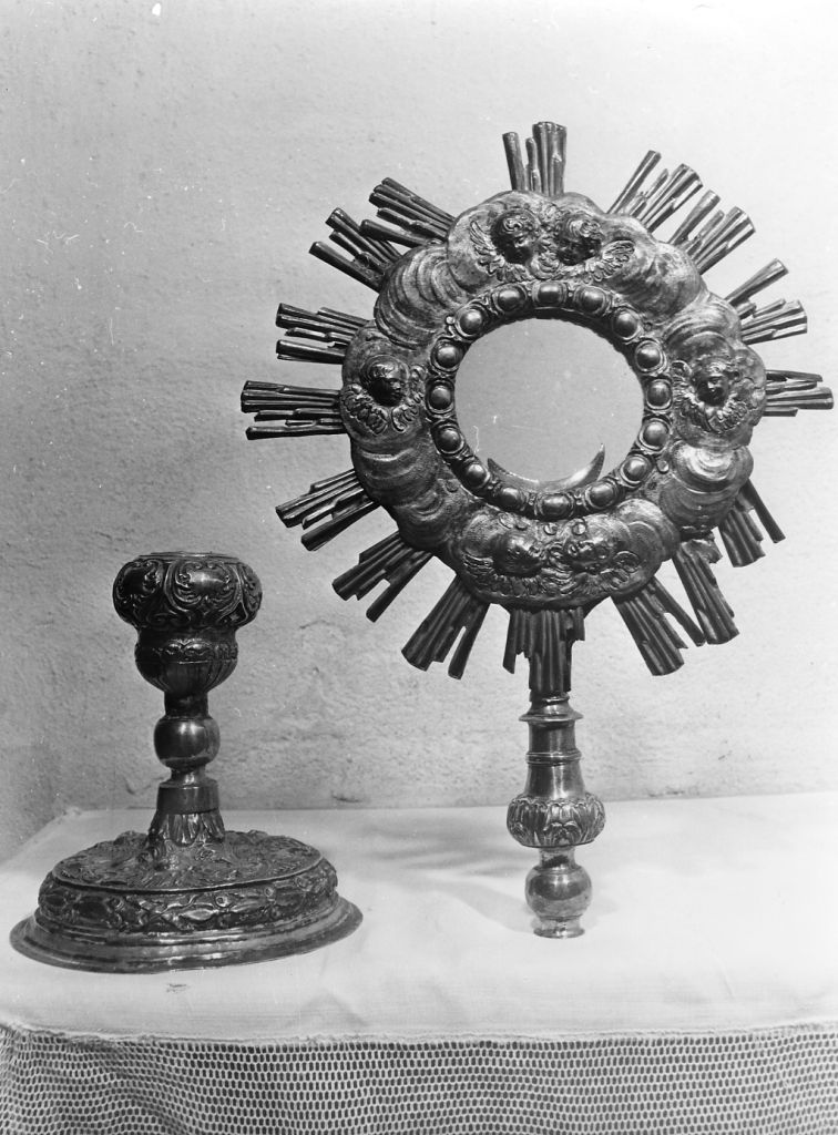 ostensorio - bottega toscana (fine/inizio secc. XVII/ XVIII)