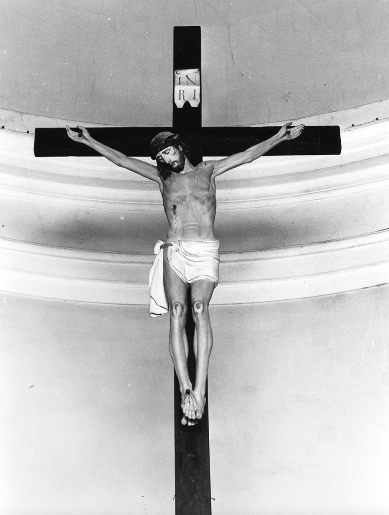 Cristo crocifisso dolente (crocifisso) - bottega toscana (sec. XIX)