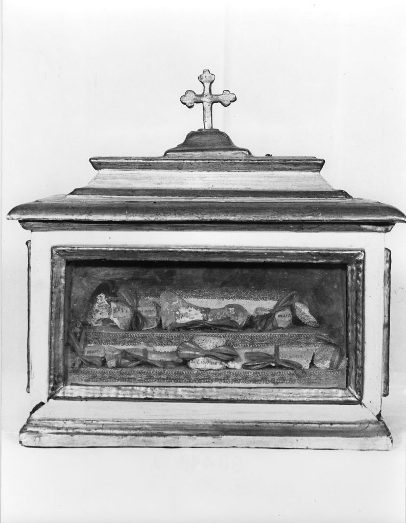 reliquiario a teca - a urna - bottega pisana (sec. XIX)