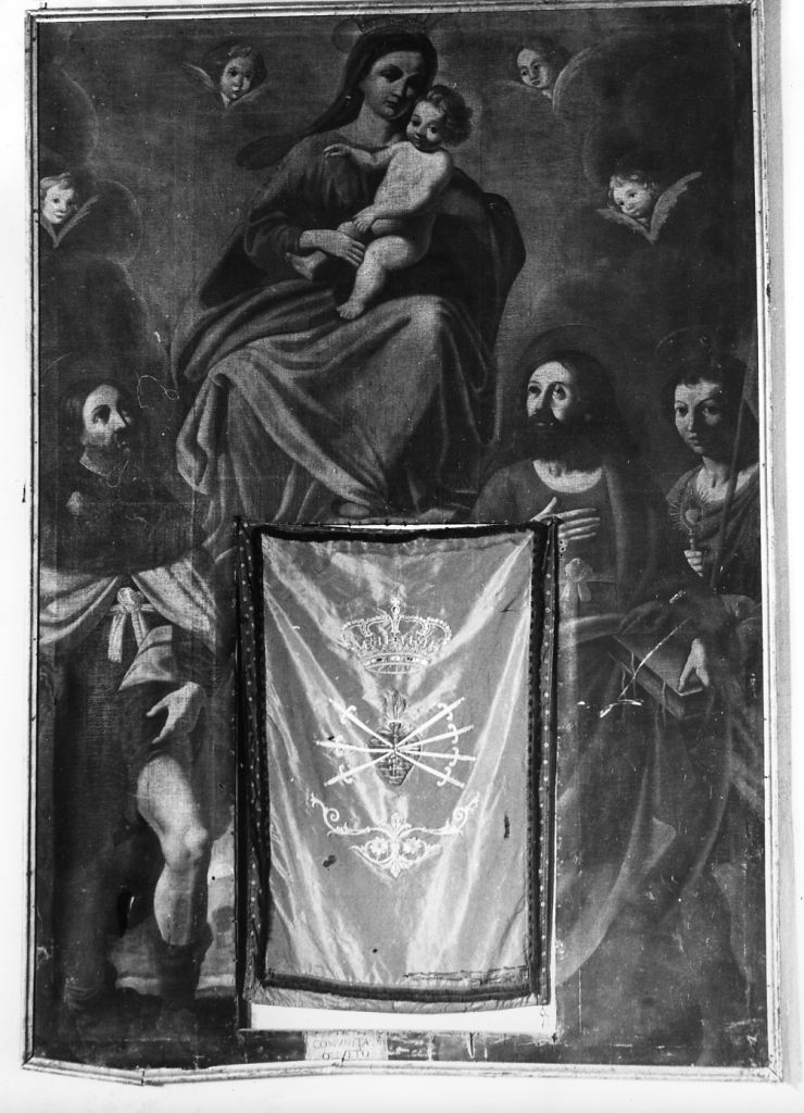 Sacra conversazione, Madonna con Bambino tra angeli e Santi (dipinto) - ambito pisano (sec. XVII)