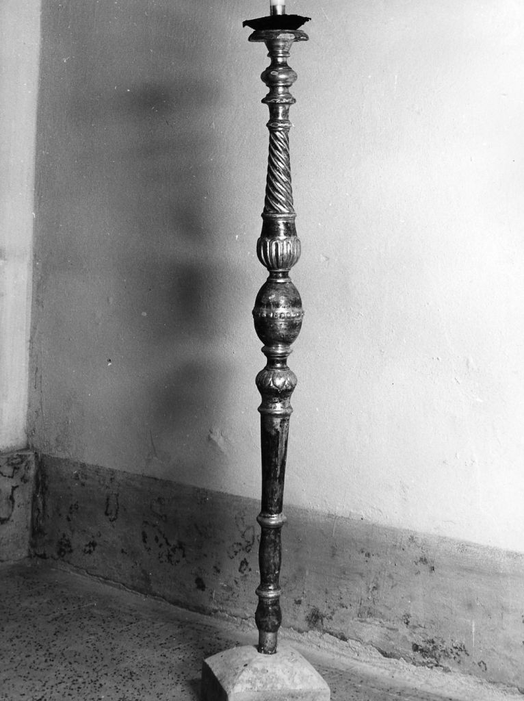 candelabro portatile, serie - bottega pisana (sec. XIX)