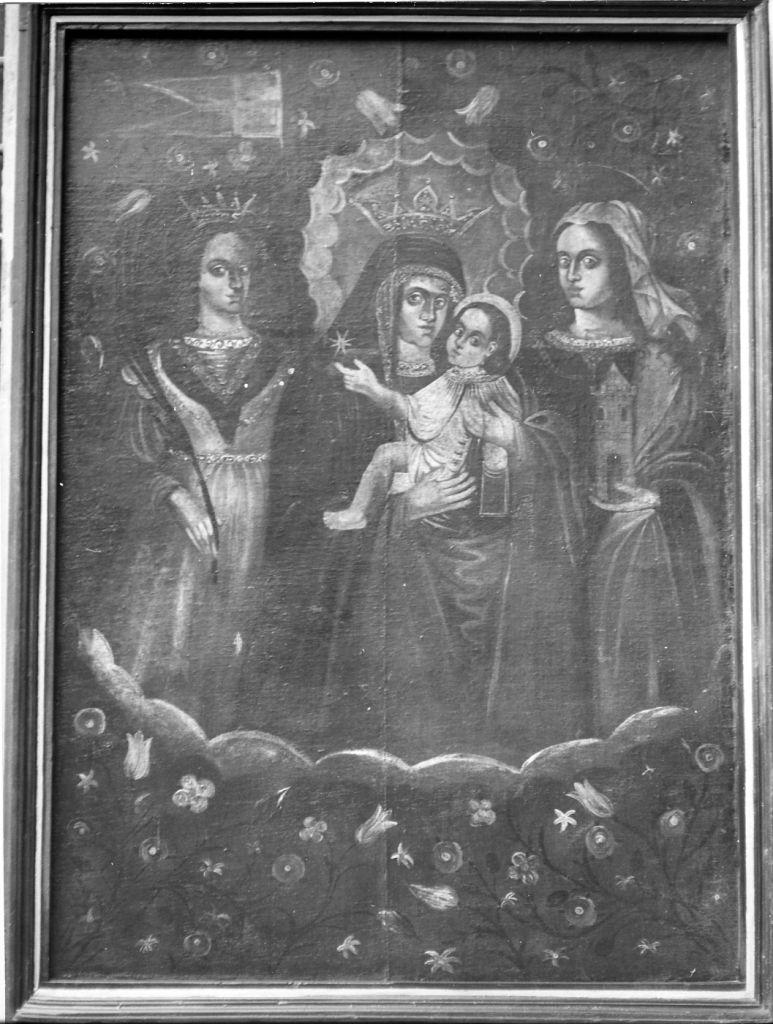 Madonna con Bambino e Santi (dipinto) - ambito toscano (sec. XVII)