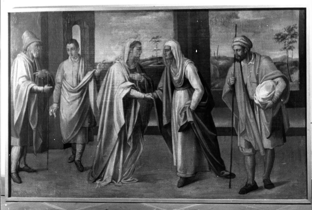 Visitazione (dipinto) di Macchietti Girolamo detto Girolamo del Crocifisso (scuola) (fine sec. XVI)