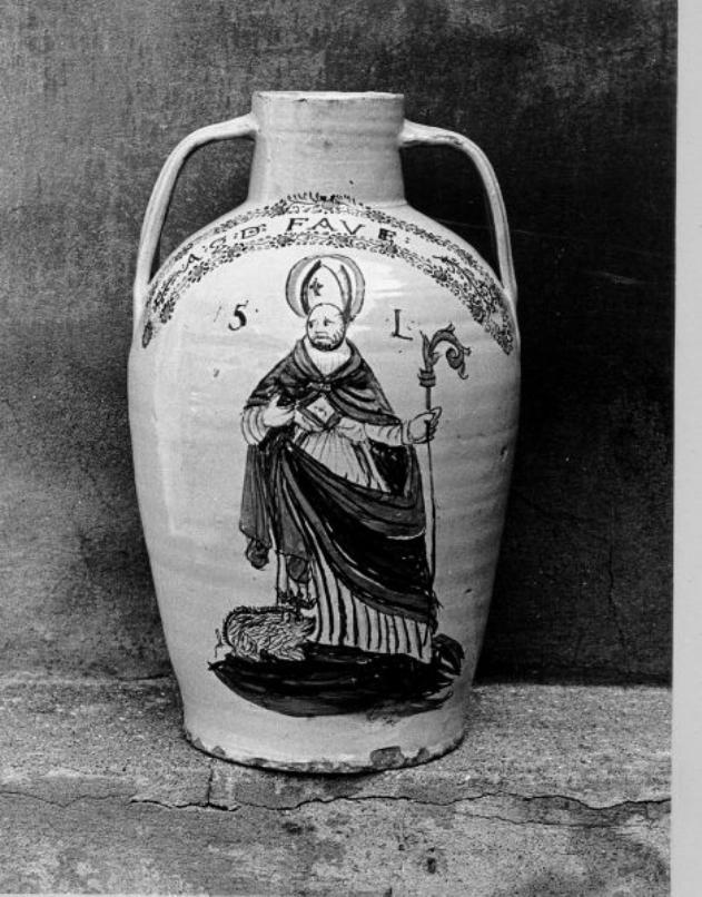 Sant'Antonio Abate (vaso da farmacia) - bottega toscana (metà sec. XVIII)