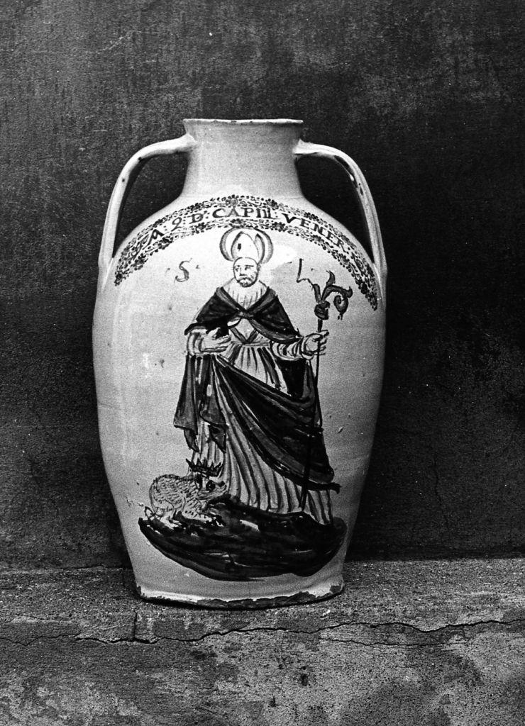 Sant'Antonio Abate (vaso da farmacia) - bottega toscana (metà sec. XVIII)