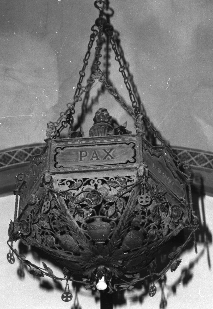 lampadario, opera isolata - bottega toscana (sec. XX)