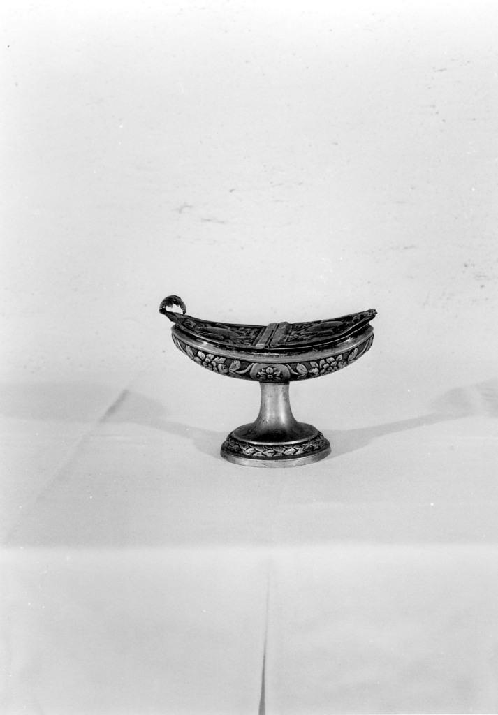navicella portaincenso - bottega italiana (sec. XIX)