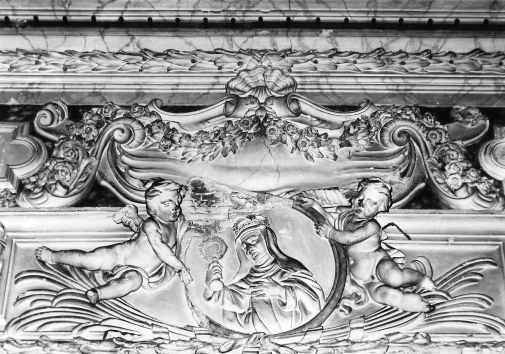 Santa Teresa (medaglione) di Ciceri Giovanni Battista (fine sec. XVII)