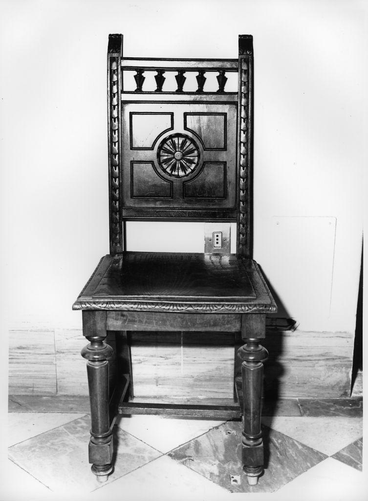 sedia, serie - bottega italiana (seconda metà sec. XIX)