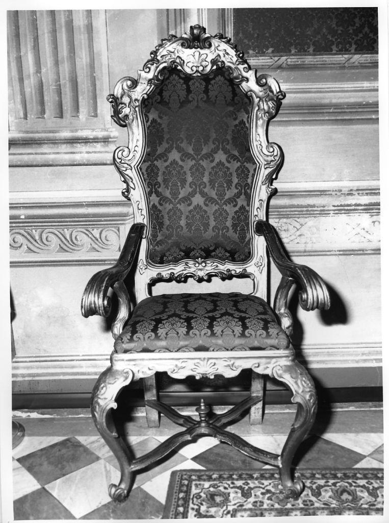 poltrona - bottega toscana (seconda metà sec. XVIII)