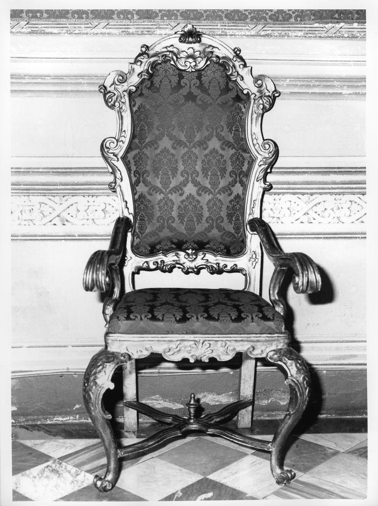 poltrona, serie - bottega toscana (seconda metà sec. XVIII)
