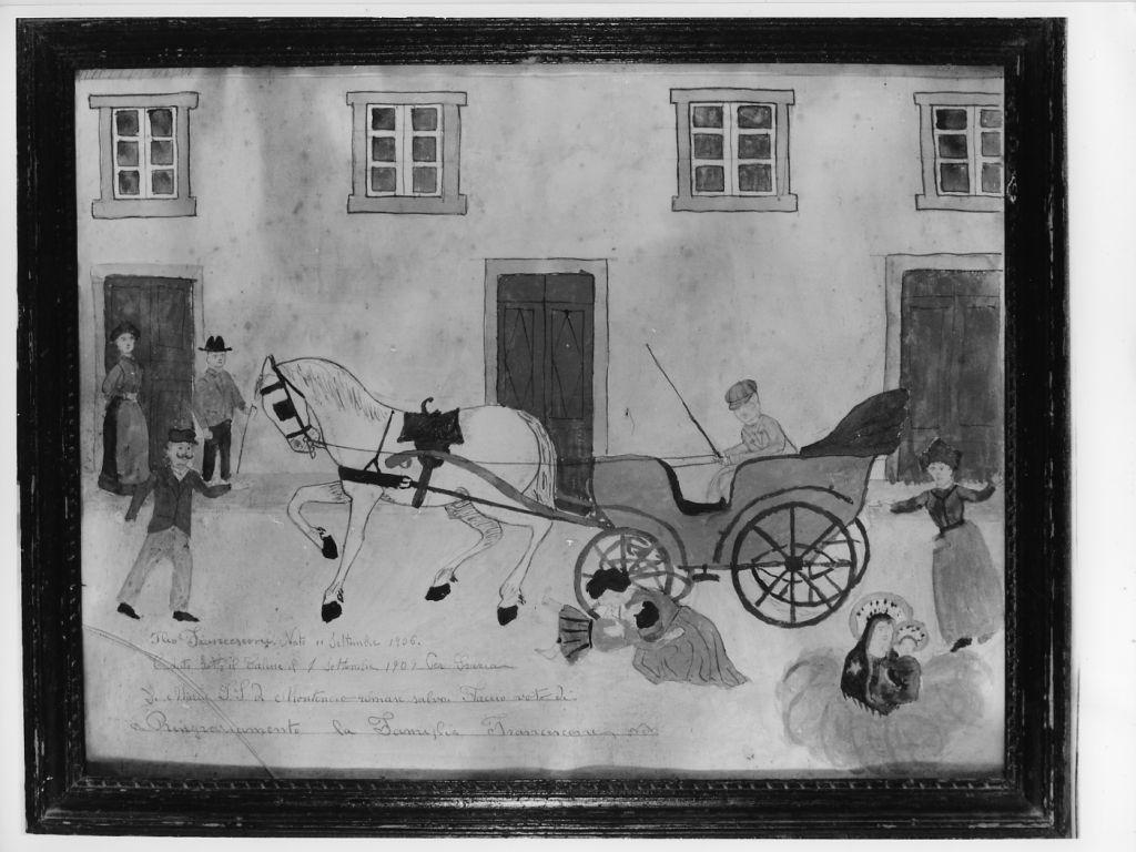 Evento miracoloso della Madonna di Montenero (ex voto) - ambito toscano (sec. XX)