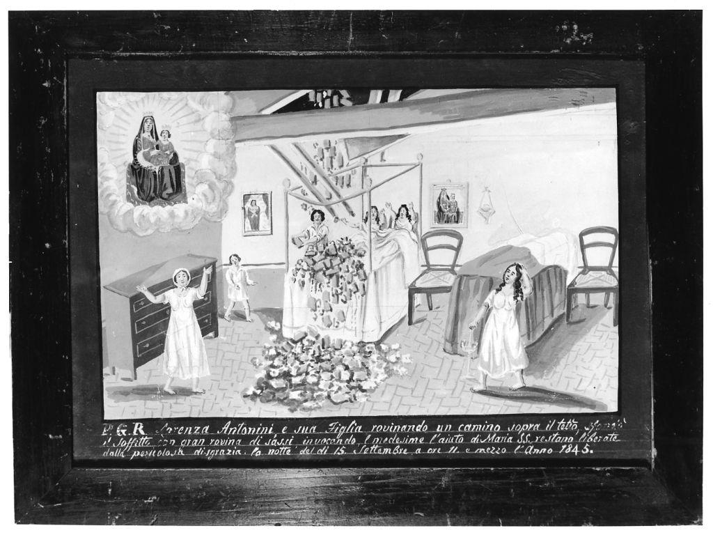 Evento miracoloso della Madonna di Montenero (ex voto) - ambito toscano (sec. XIX)