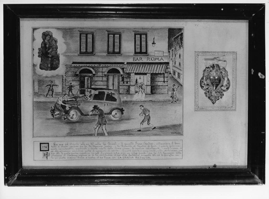 Evento miracoloso della Madonna di Montenero (ex voto) di Castagnini V (sec. XX)