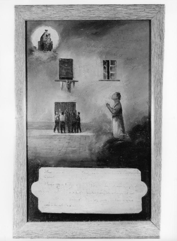 Evento miracoloso della Madonna di Montenero (ex voto) - ambito toscano (sec. XX)