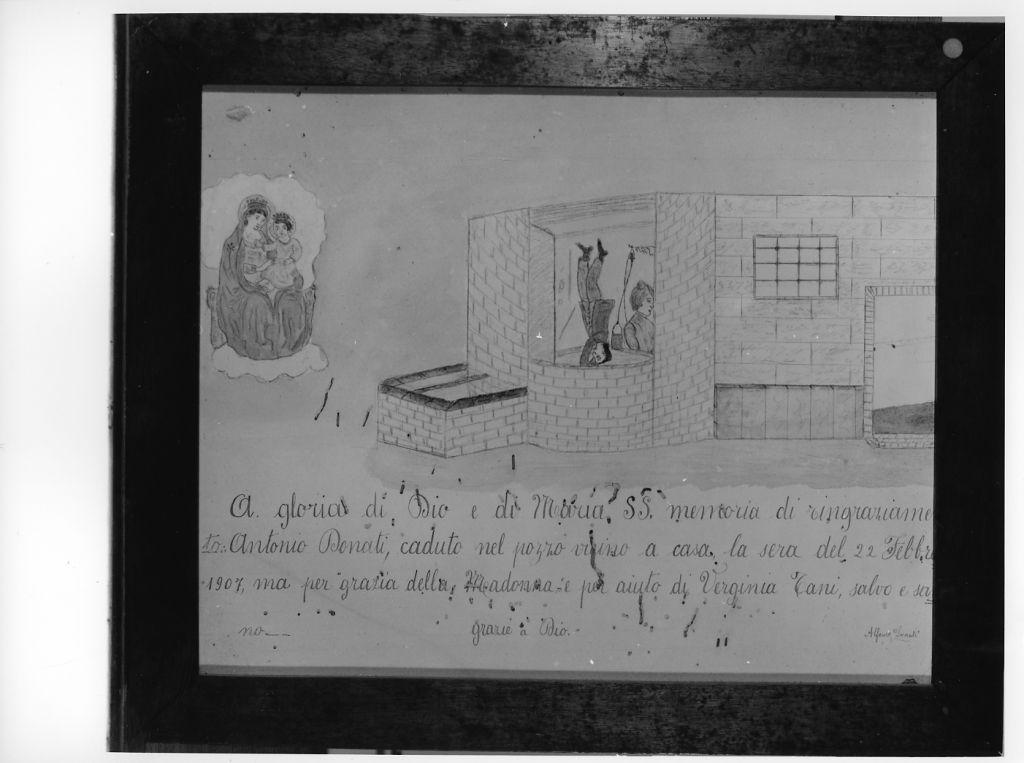 Evento miracoloso della Madonna di Montenero (ex voto) - ambito toscano (sec. XX)