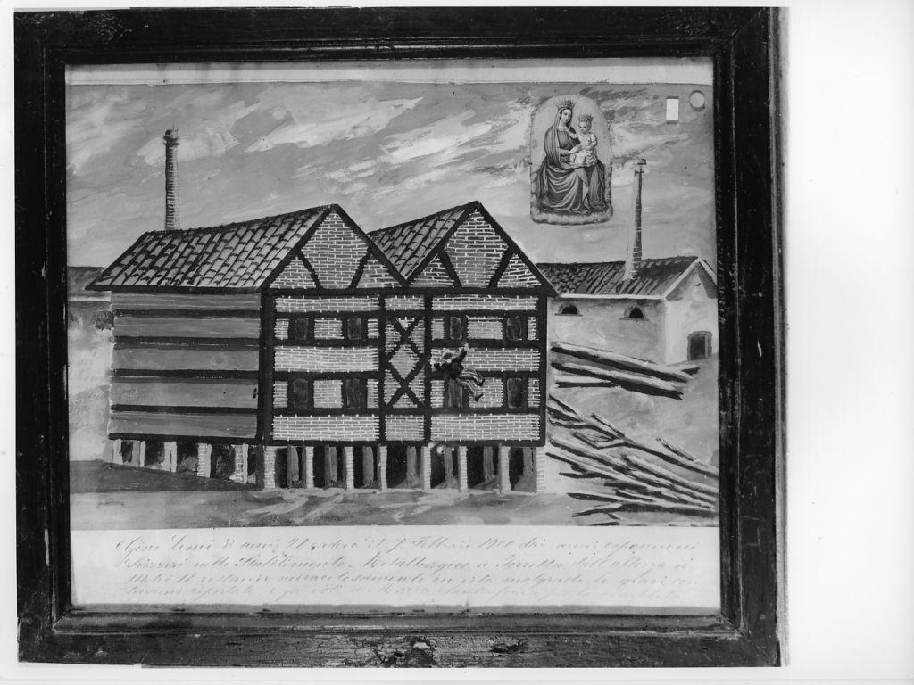 Evento miracoloso della Madonna di Montenero (ex voto) - ambito toscano (sec. XX)