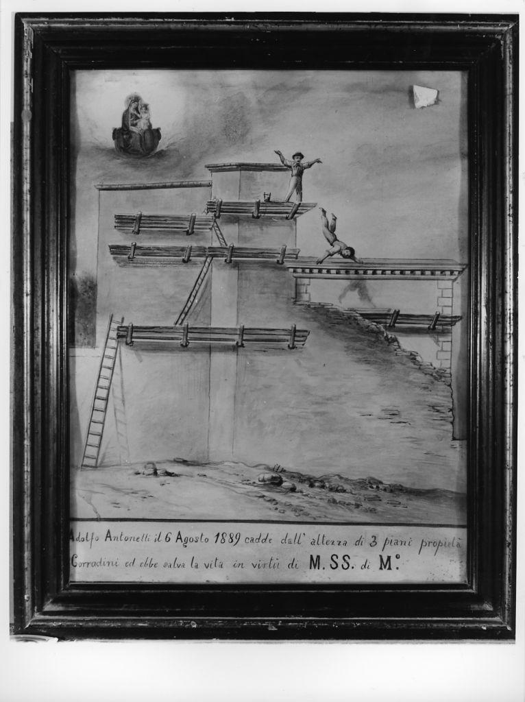 Evento miracoloso della Madonna di Montenero (ex voto) - ambito toscano (sec. XIX)