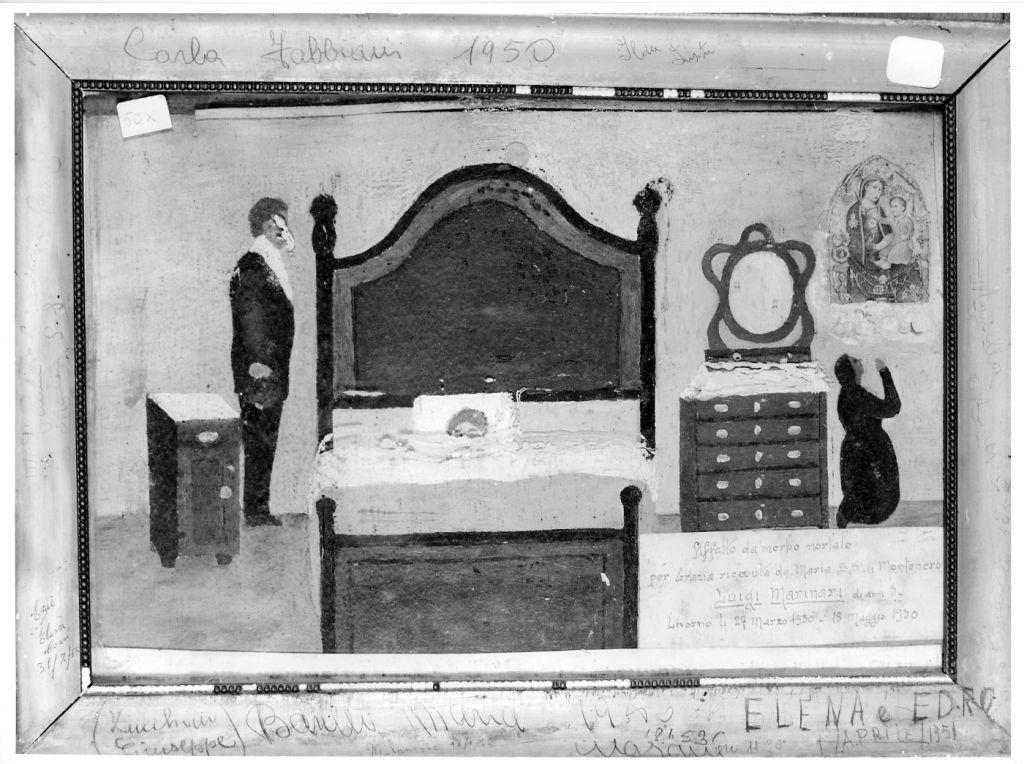 Evento miracoloso della Madonna di Montenero (ex voto) - ambito toscano (sec. XX)