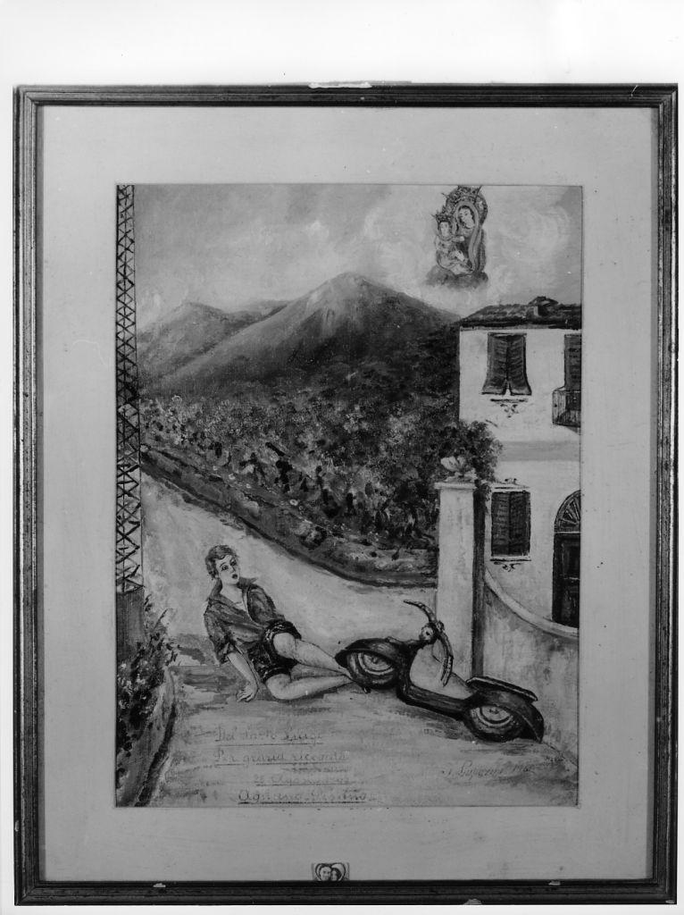 Evento miracoloso della Madonna di Montenero (ex voto) di Luperini I (sec. XX)